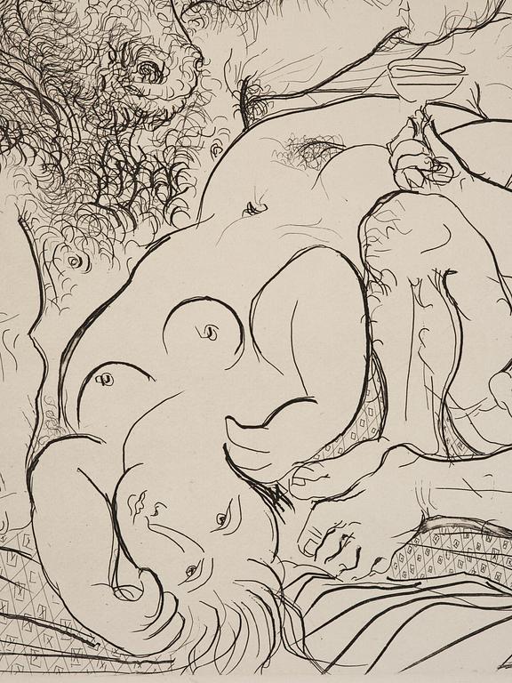 Pablo Picasso, "Scène bacchique au Minotaure".