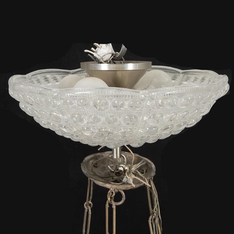 TAKLAMPA, försilvrad, rysk ortodox, 1800-tal.