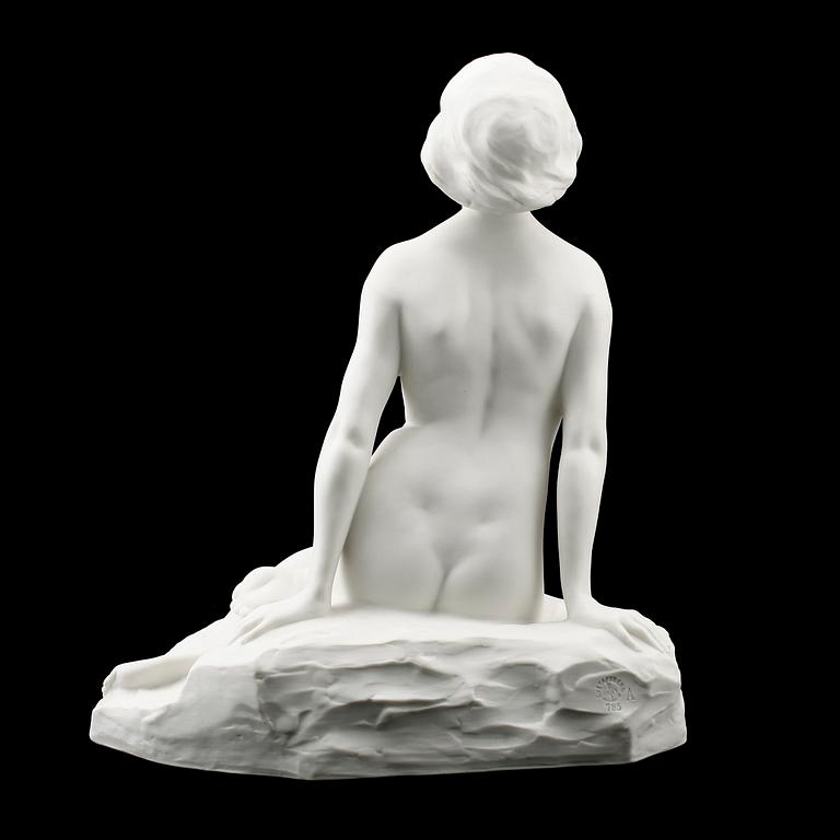 FIGURIN, parian, "Crocus", Alice Nordin, Gustafsberg 19171900-talets början.