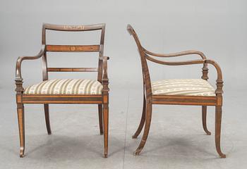 KARMSTOLAR, ett par. nyklassicism. 1920-tal.