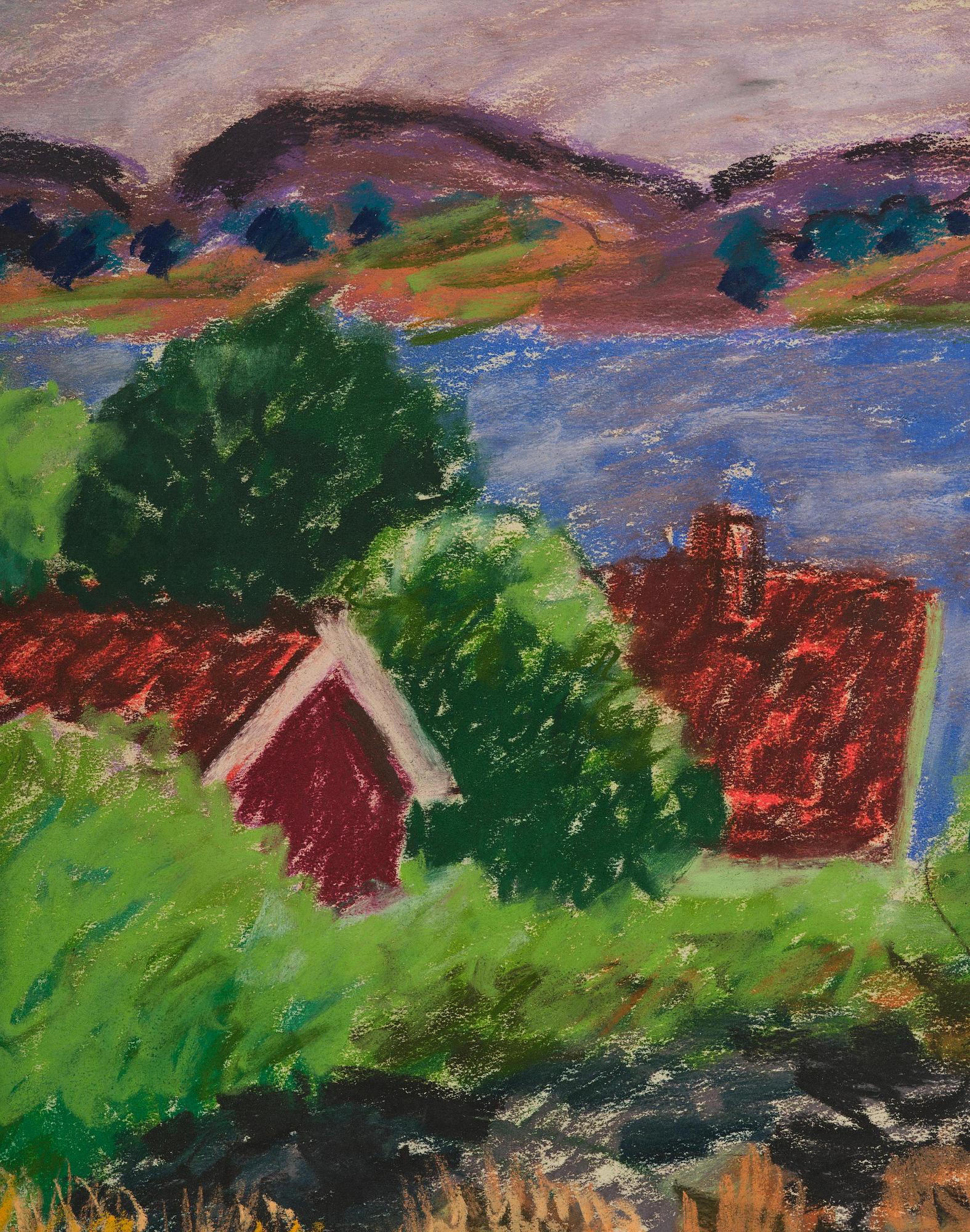 Inge Schiöler, Houses and greenery by Kostersundet.