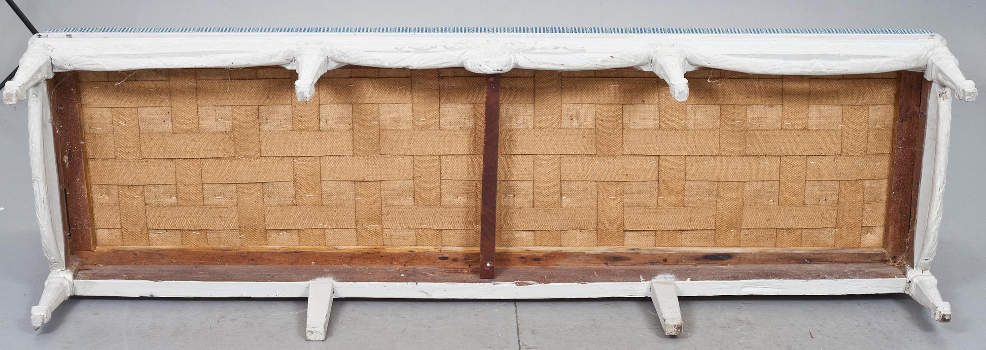 TRÅGSOFFA. Sverige, 1700-talets slut. Gustaviansk.