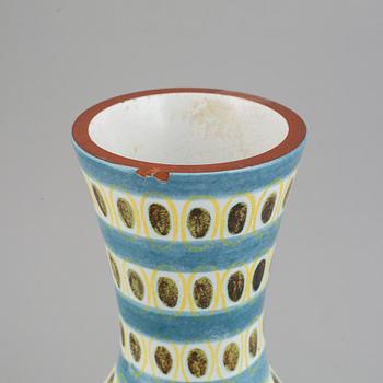 Stig Lindberg, a faiance vase. Gustavsberg.