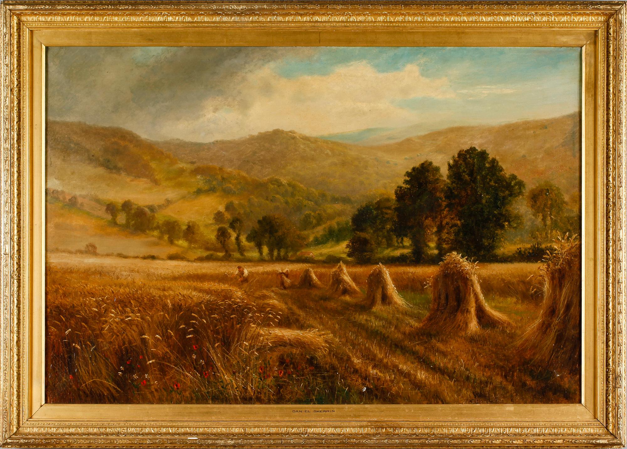 DANIEL SHERRIN, olja på duk, signerad.
