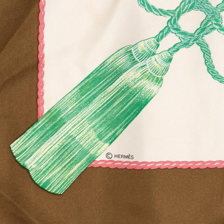 Hermès, two scarves, "Jouvence" and "Samourai".