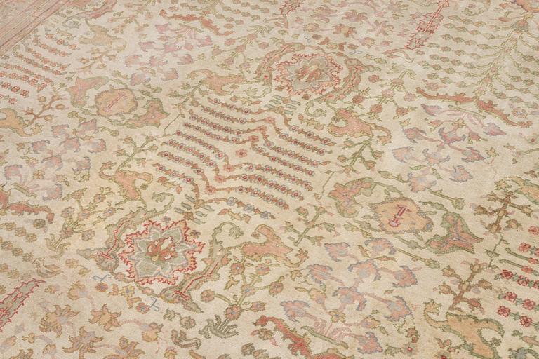 An antique Ushak carpet, West Anatolia, c. 486 x 391 cm.