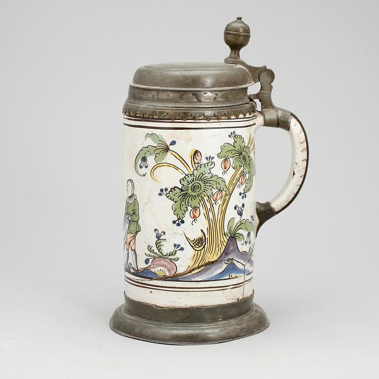 STOP, fajans och tenn, Tyskland, 1700/1800-tal.