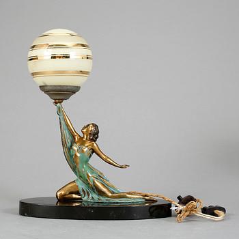 BORDSLAMPA, art deco, 1930/40-tal.