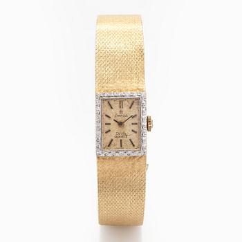 Omega, De Ville, armbandsur, 14 x 17,5 mm.