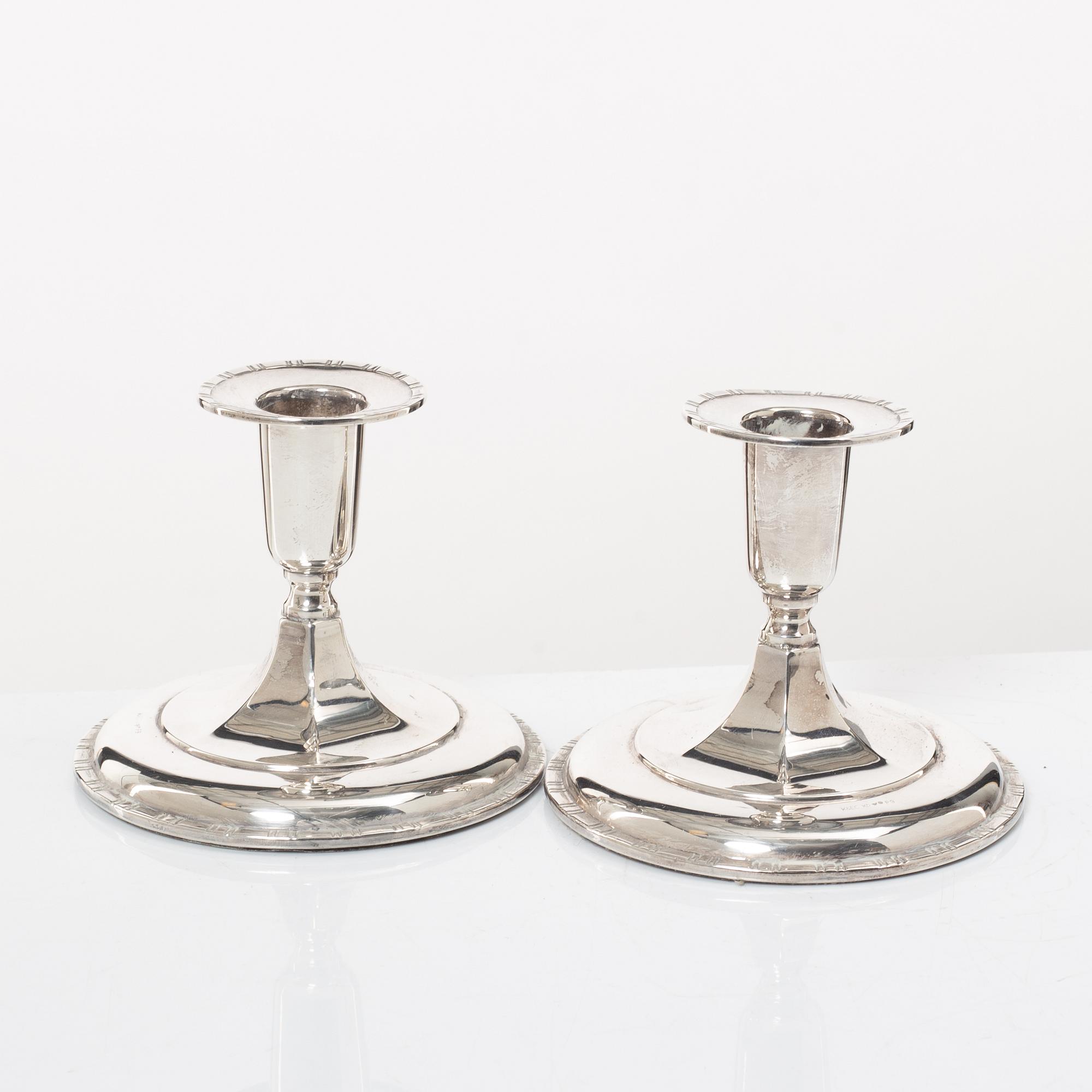 Candelabra, 2 pairs, K&EC/Ceson, Gothenburg, 1956-78.