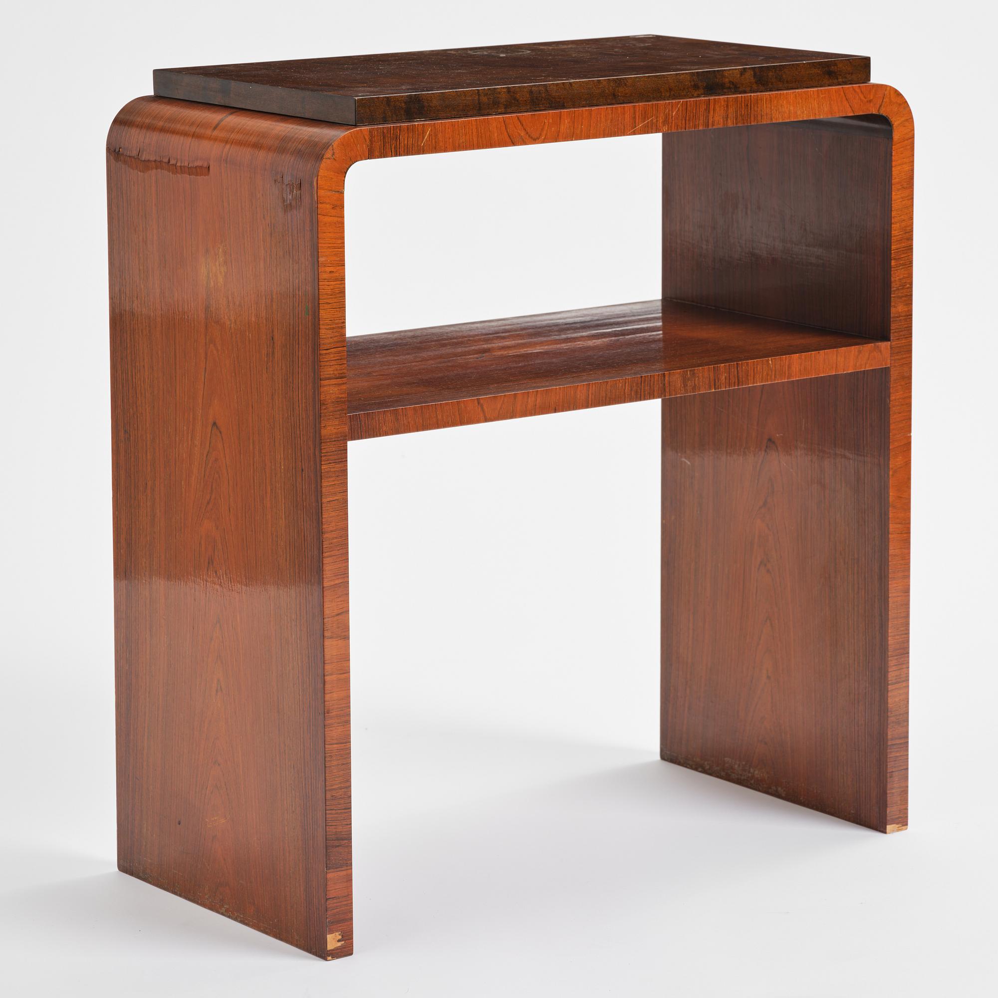 Sidobord, 1930-tal.
