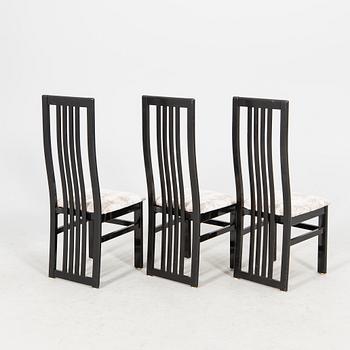 A set of six Italiena 1980s Tonon chairs.