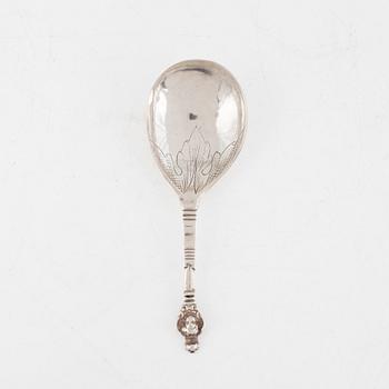 An 18th Century Silver Spoon, likely Sweden.