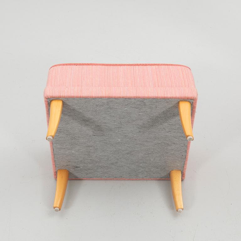 Carl Malmsten, Armchair with footstool, "The Giant Toad", second half of the 20th century.
