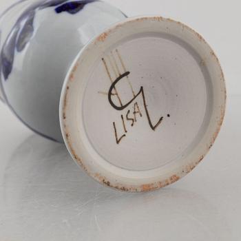 Lisa Larson, bägare/vas, stengods, Gustavsbergs Studio.