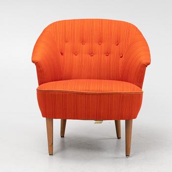 Carl Malmsten, a 'Lillasyster' easy chair for OH Sjögren, second half of the 20th Century.