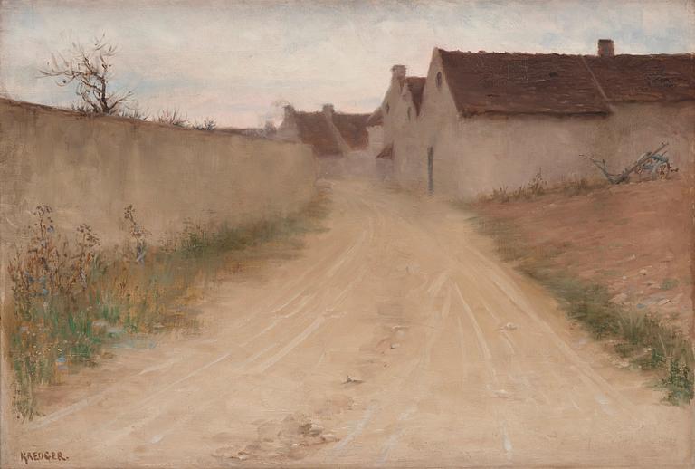 Nils Kreuger, Village street, Grez.