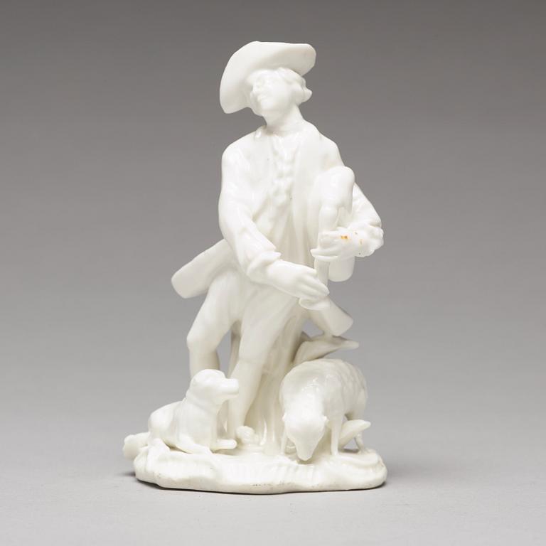 FIGURIN, mjukt porslin. Marieberg, 1700-tal.