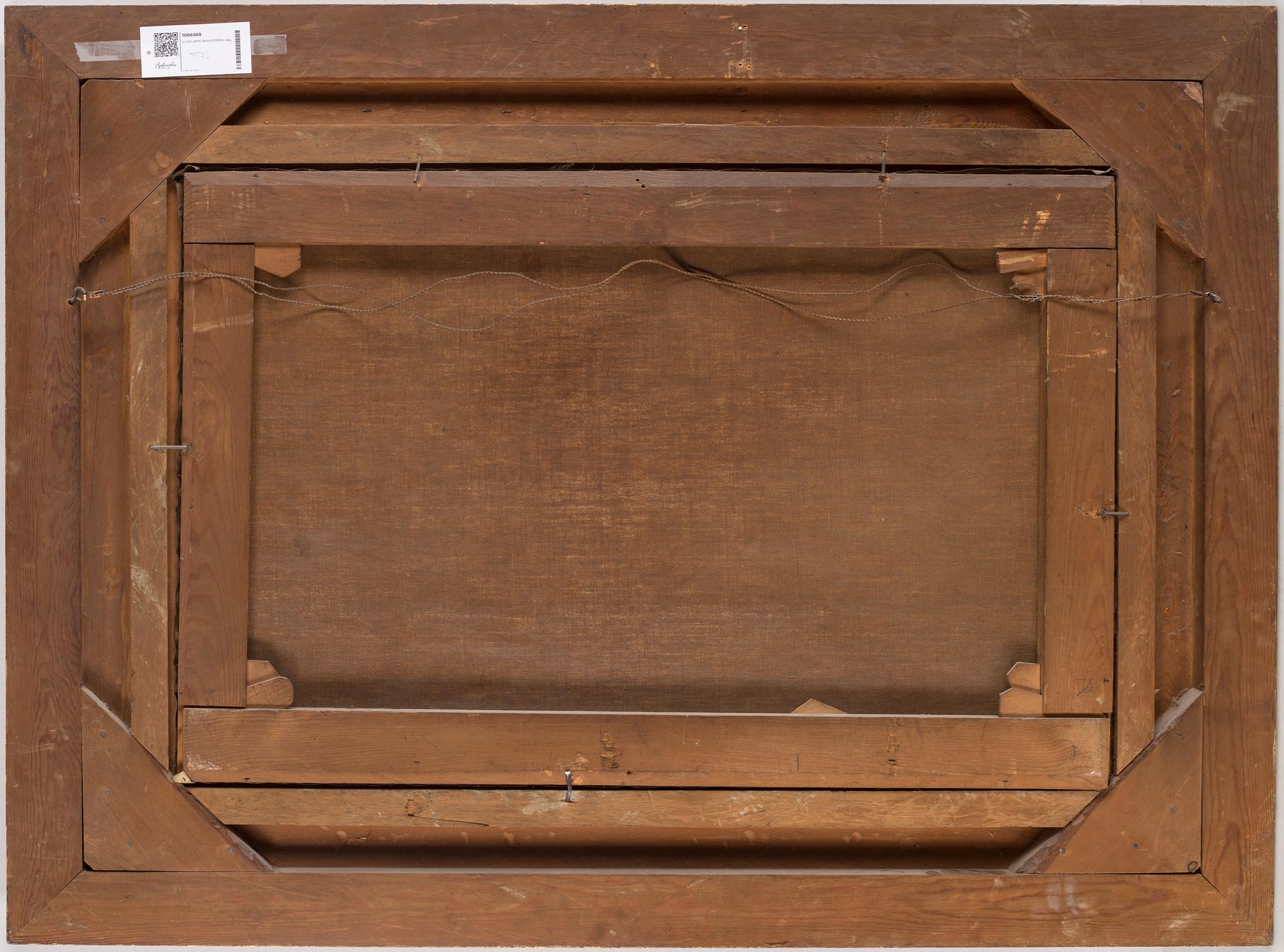 CHARLOTTE WAHLSTRÖM, oil on canvas, signed and dated -87.