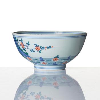 A doucai 'prunus' bowl, Qing dynasty, early 18th century.