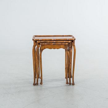 A set of three tables, rococo-style 20th century.