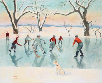 87. Einar Jolin, "Hockeyspelare" (Hockey players).