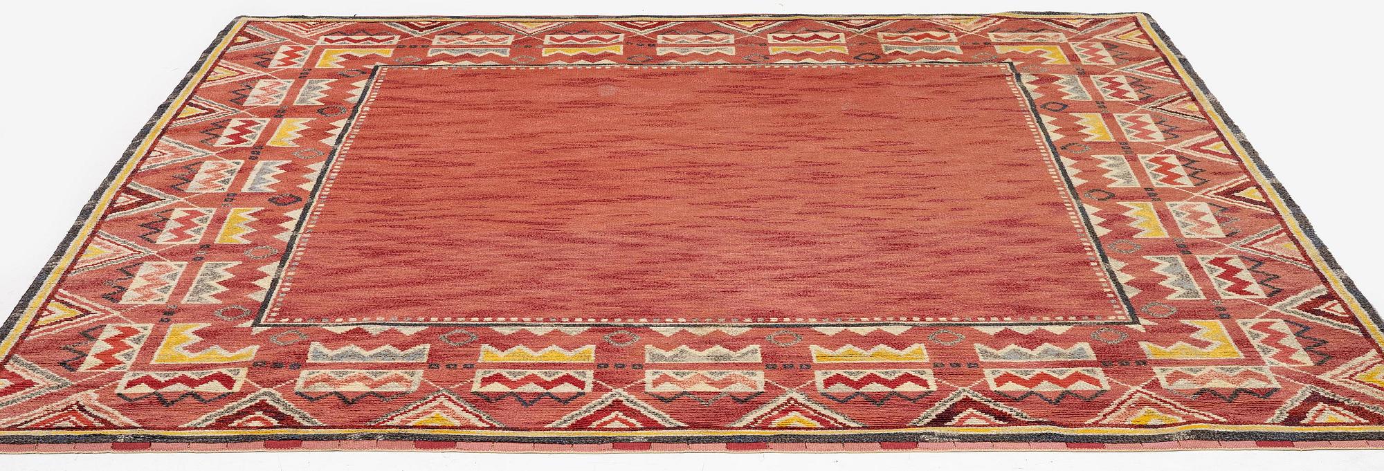 Margareta Sundbom Eichenholz, a knotted pile carpet, ca 338 x 343, unsigned.