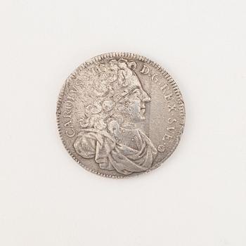 A Swedish silver coin, Charles XII, 4 mark, 1703.