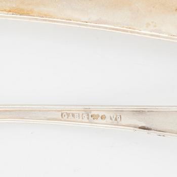 A 56-piece silver cutlery set, model "Svensk", GAB, Sweden, 1963-93.