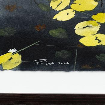 Peter Eugén, View over a lake with water lilies.