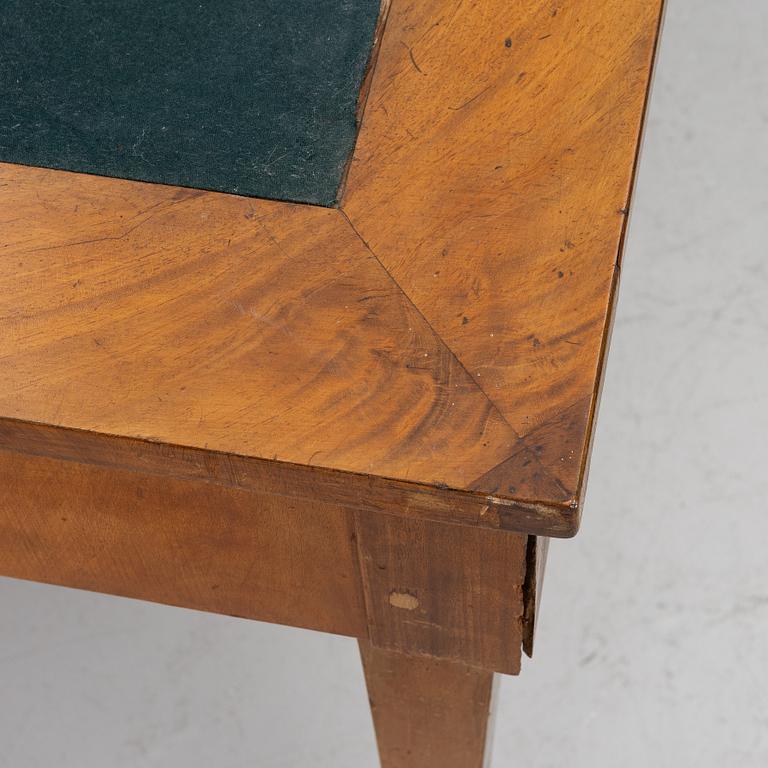 A Swedish Empire mahogany desk, first part 19th century.