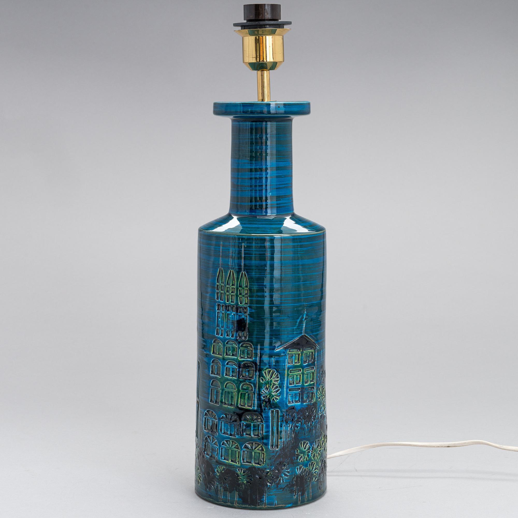 A ceramic table lamp of the 'Campus' series, for Bitossi, Italy 1960s.
