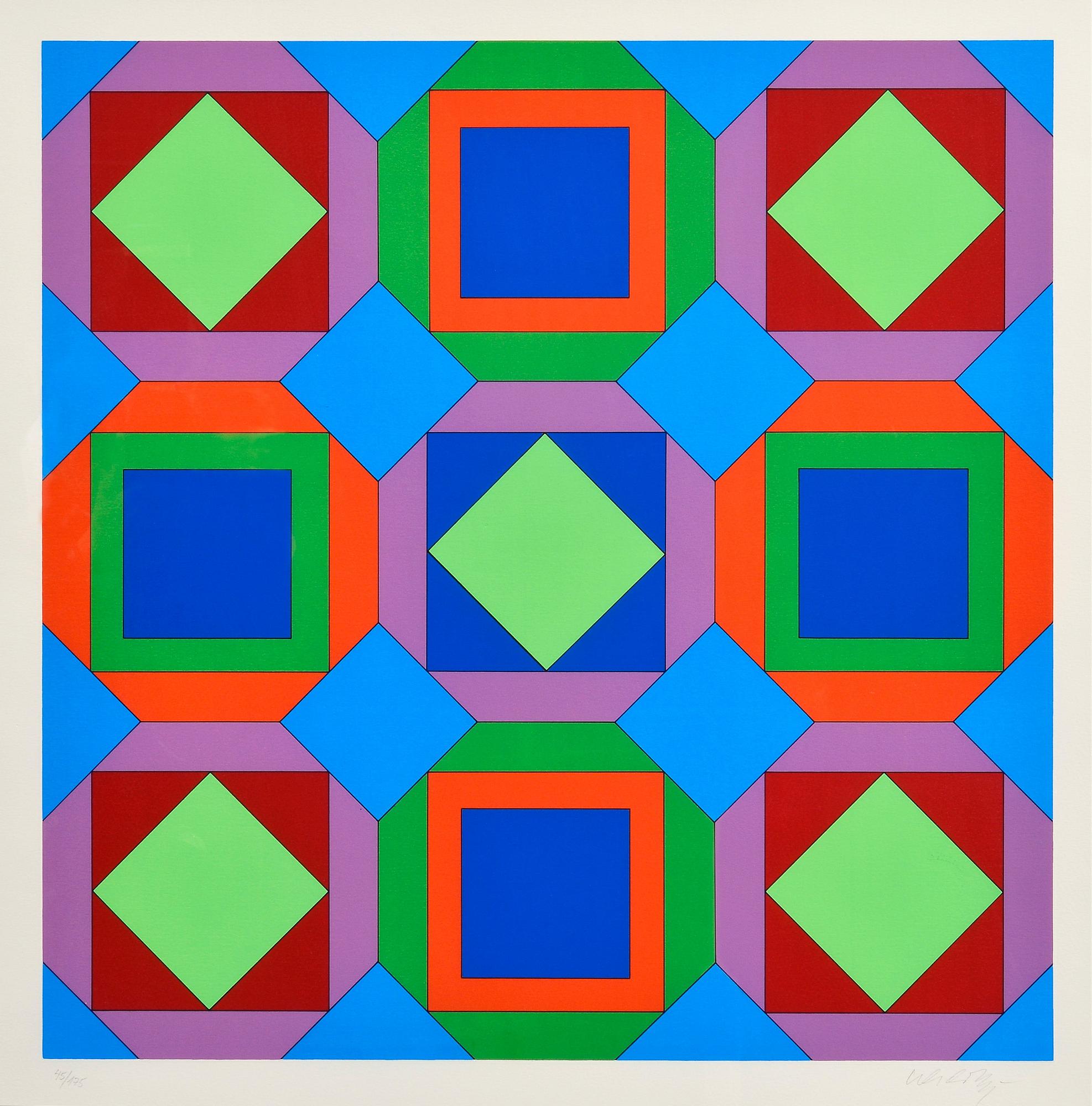 Victor Vasarely, "SANS TITRE".