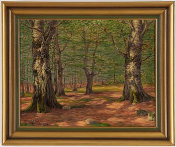 Wilhelm Dahlbom, oil on canvas, signed and dated 1920.