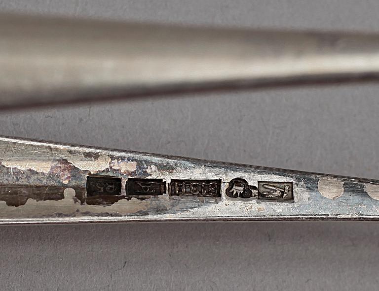PARTI SILVER, 11 delar, bla Kultateollisuus Ky, Åbo, Finland, 1922. Tot vikt ca 635g.