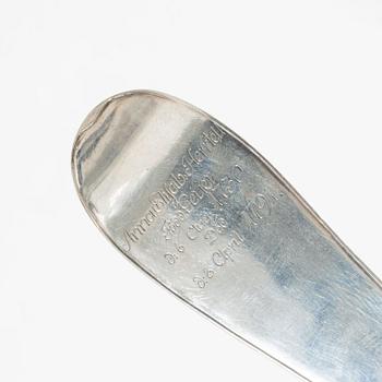 A Swedish silver soup ladle, mark of Wilhelm Smedberg, Karlstad 1791.