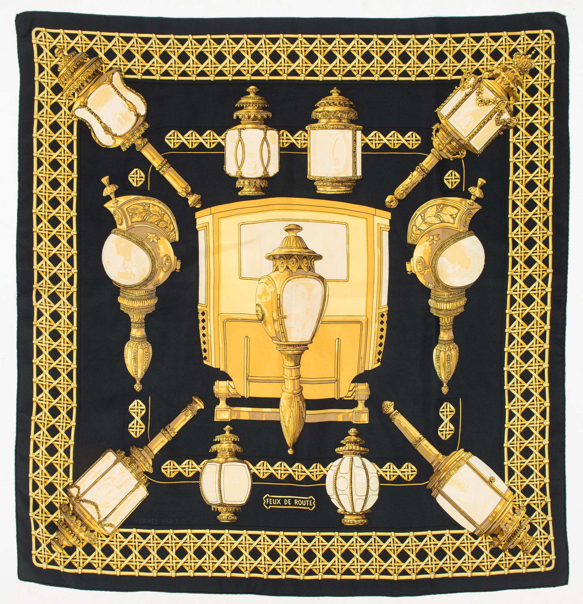 Hermès, huivi, "Feux de Route".