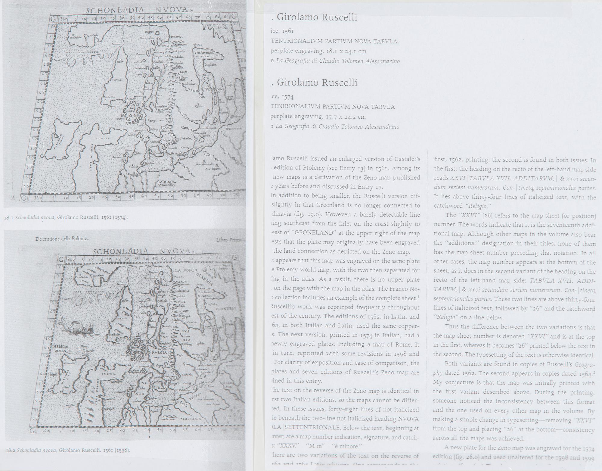 Kartta, "Schonladia Nvova", Girolamo Ruscelli 1598.