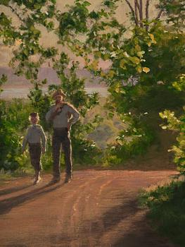Johan Krouthén, Walk in summer greenery.