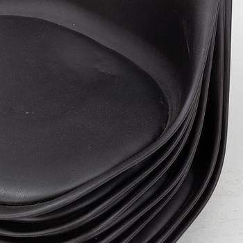 Chairs, 8 pcs, contemporary production.