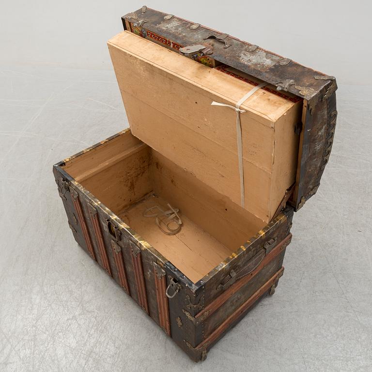 A late 19th century trunk.