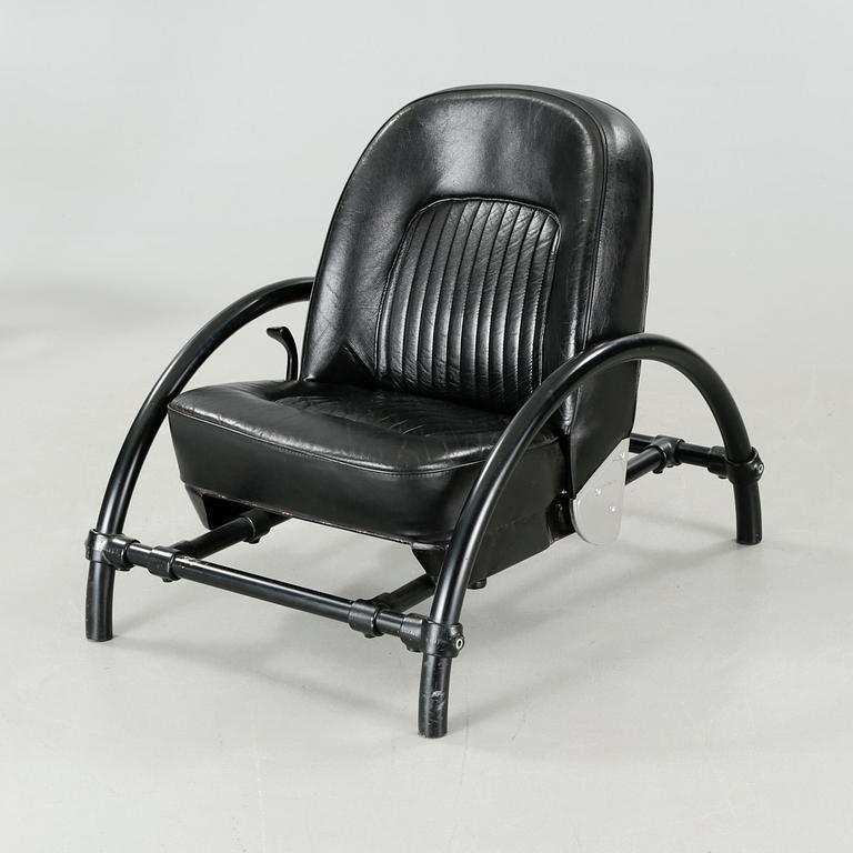 "Rover chair" by Ron Arad, One Off Ltd, London, 1980s.