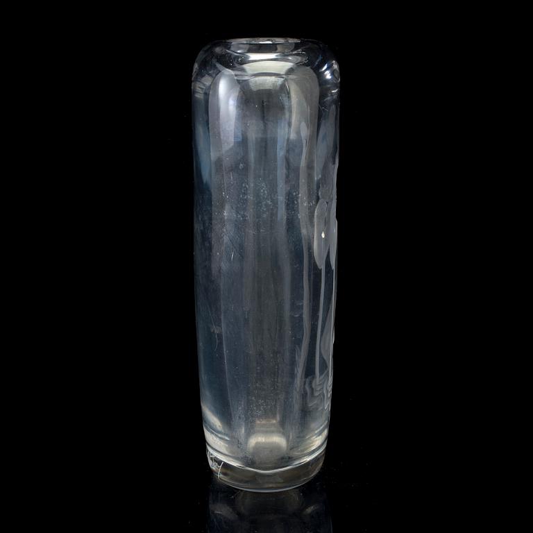 VICKE LINDSTRAND, vas, glas, Orrefors, 1940-tal.