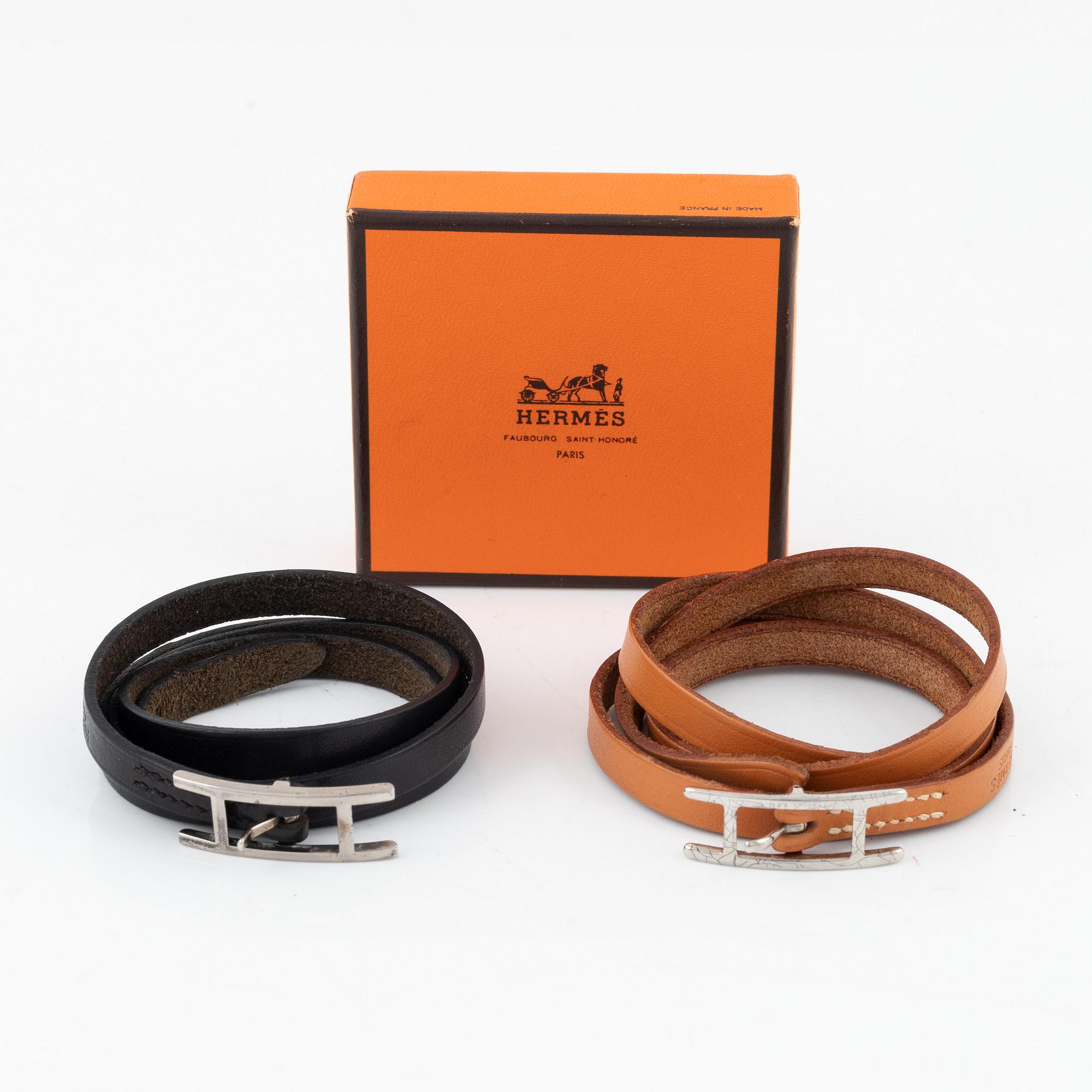 Hermès, armband, 2 st, "Hapi".