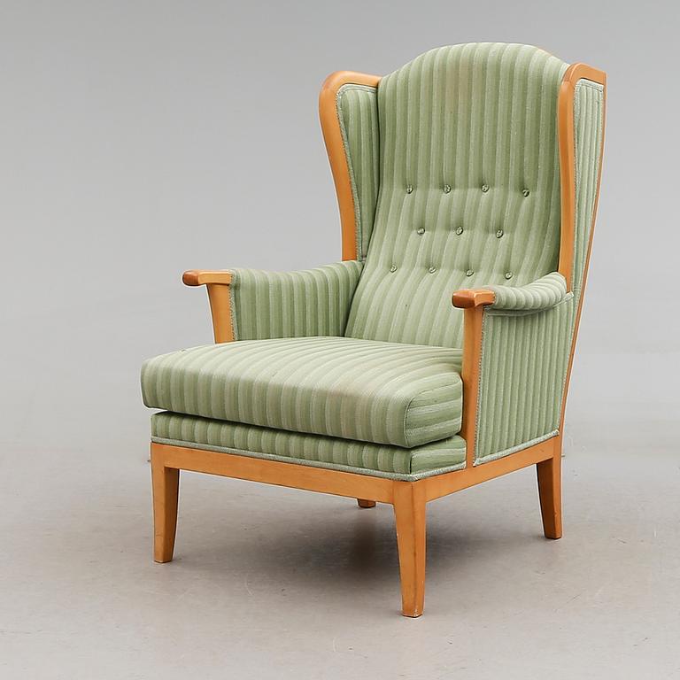 FÅTÖLJ, "Husfadern", Carl Malmsten, O.H. Sjögren, Tranås, 1900-talets andra hälft.