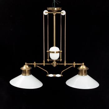 Biljardbordslampa, 1900-talets andra hälft.