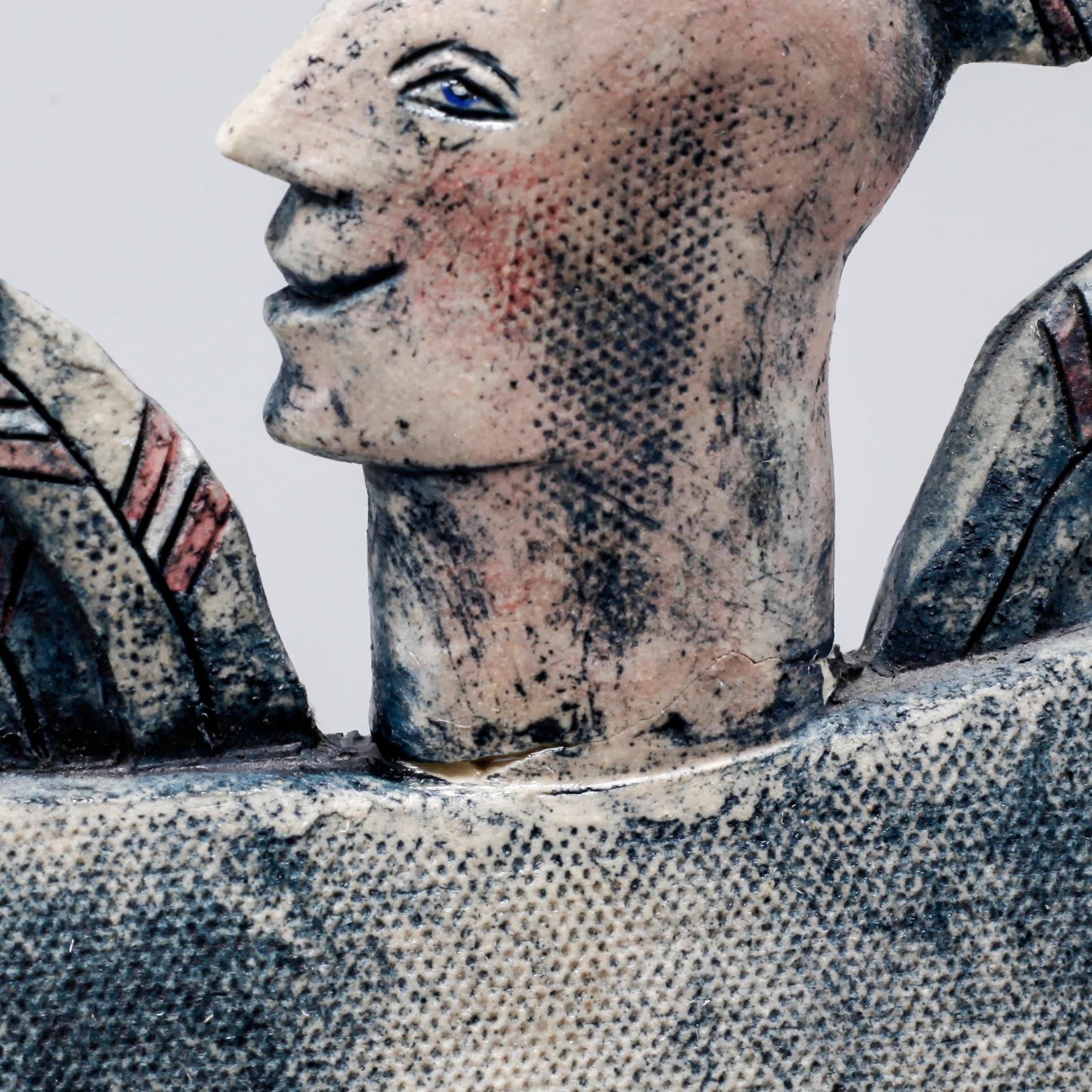 BJÖRN NYBERG, skulptur, keramik, signerad.