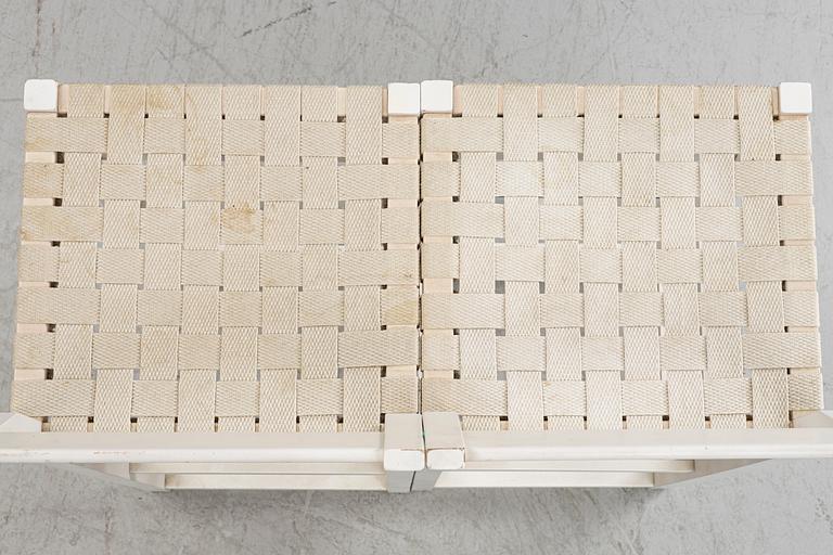 John Kandell, Bar stools, a pair, "Schablon", Källemo, late 20th century.