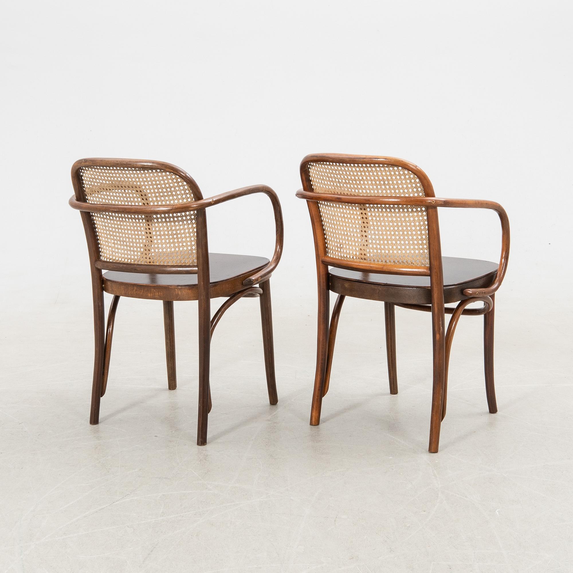 Armchairs a pair from the first half of the 20th century.