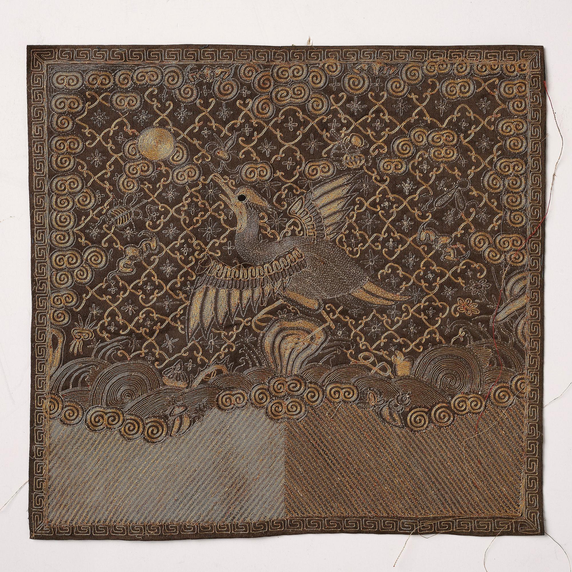 A group of six 'Buzi', Qing dynasty, 19th century.